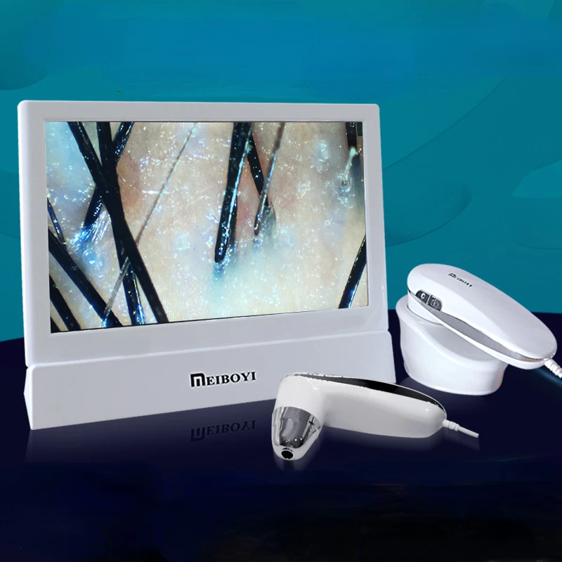 

11'' HD LCD Screen Hair Follicles Scalp Detector Professional Skin Analyzer Salons Machine Digital Microscope