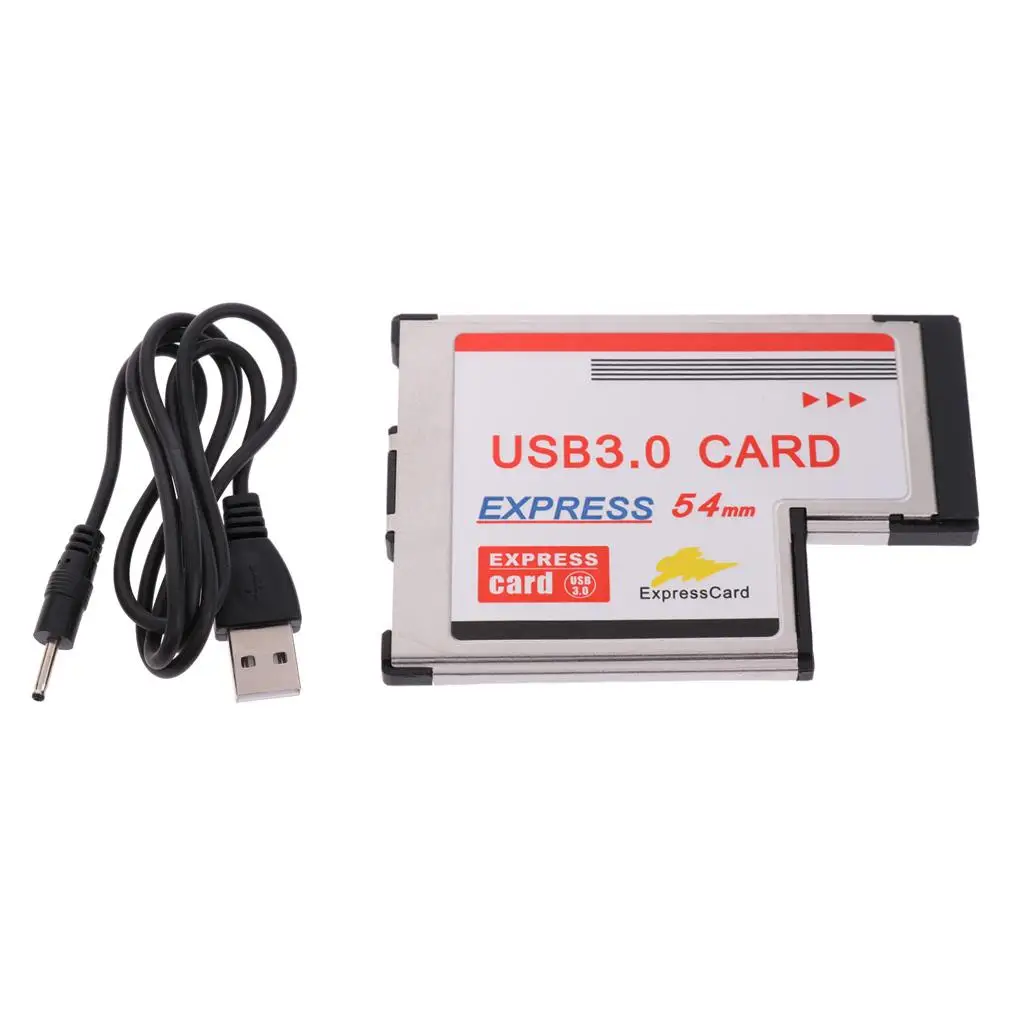 Фото USB3.0 Express Card 54 мм, адаптер PCI-Express, металлическая/пластиковая суперскоростная карта-райзер для ноутбуков и компьютеров №4