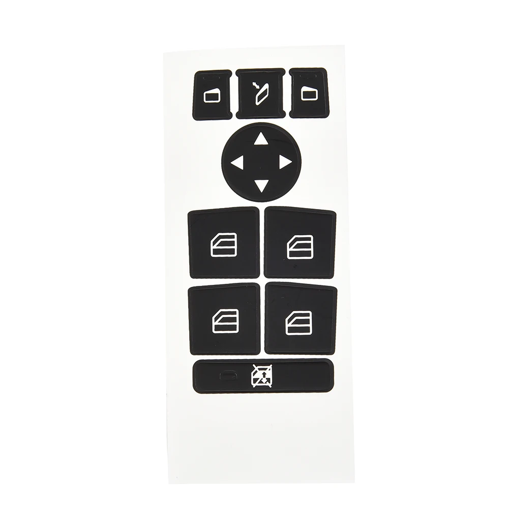 

Durable Button Stickers Stickers Windo W A/C Black Climate Control A/C For Mercedes 2007-14 Front Repair Button