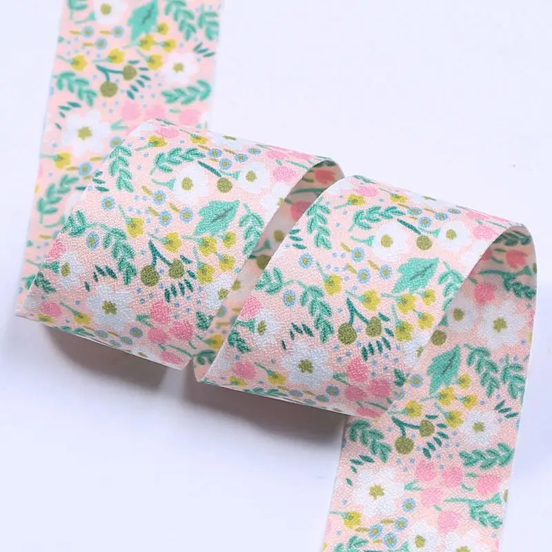 

Fresh pastoral Double-sided Print Ribbon 25mm 40mm Handmade Accessory Material DIY Bowknot Packing Tape 10Yards 100Yards