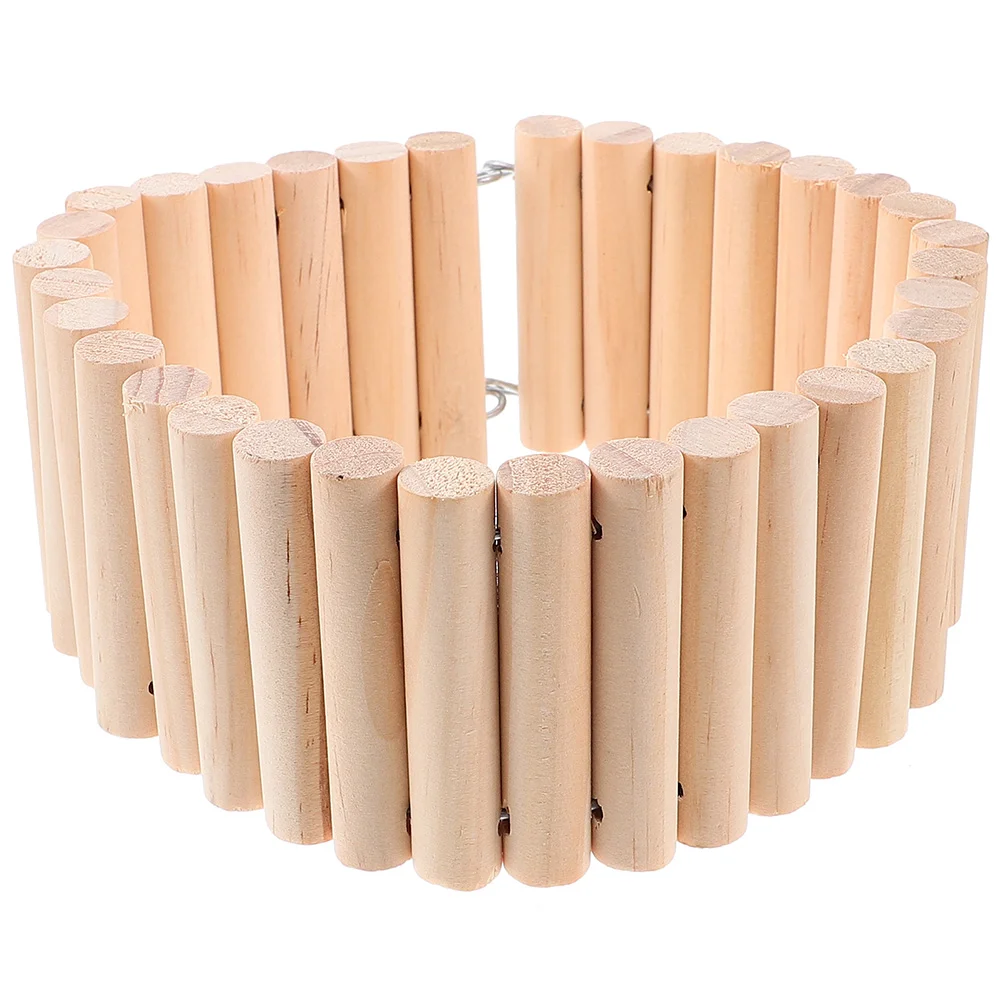 

Ladders Wood Flexible Hamster Suspension Bridge Chinchilla Cage Landscaping Plaything Rat Toy Funny