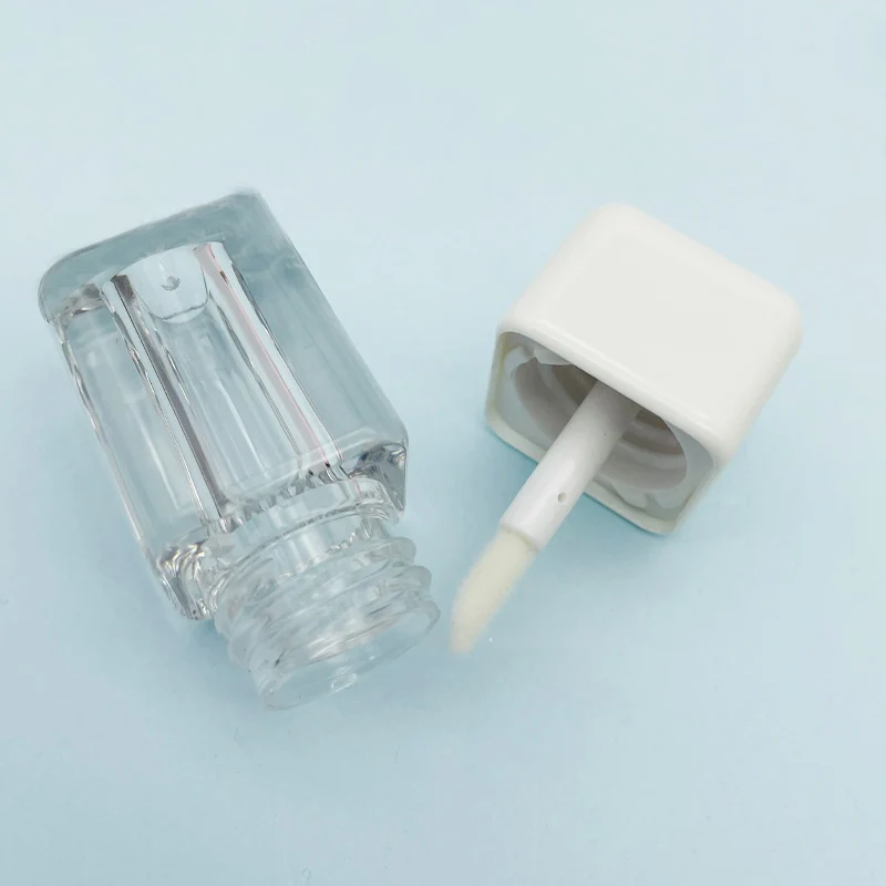 Мини квадратная глазурованная трубка для губ в бутылку пластиковая бутылка