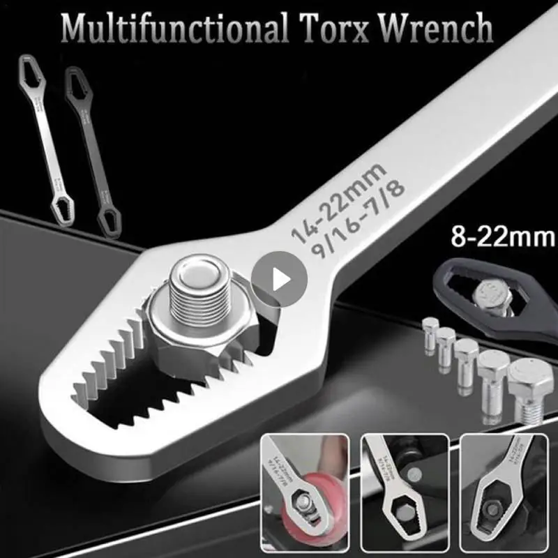 

Universal Ratchet Wrench 8-22mm Double Head Key Set Spanner Screw Nuts Wrenches Repair Hand Tools For Household Car Bicycle