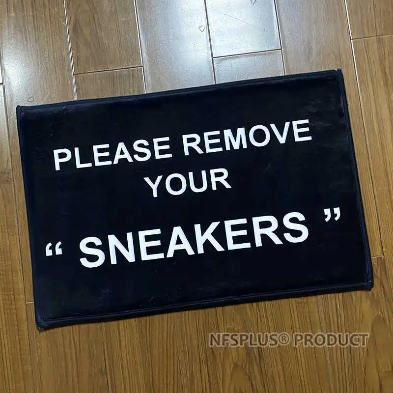 Коврик для двери под заказ напольный ковер 40x60 см черная фланелевая ткань снимает