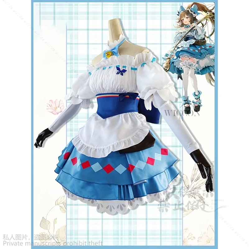 Аниме-игра Arknights Eyjafjalla The Hvit Aska Picnic Before Trip женский карнавальный костюм пушистая