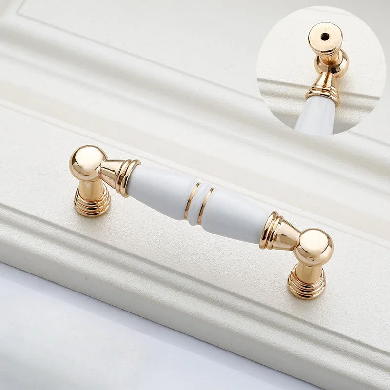 Винтажные ручки для ящиков керамические европейские высокоуровневые в сборе