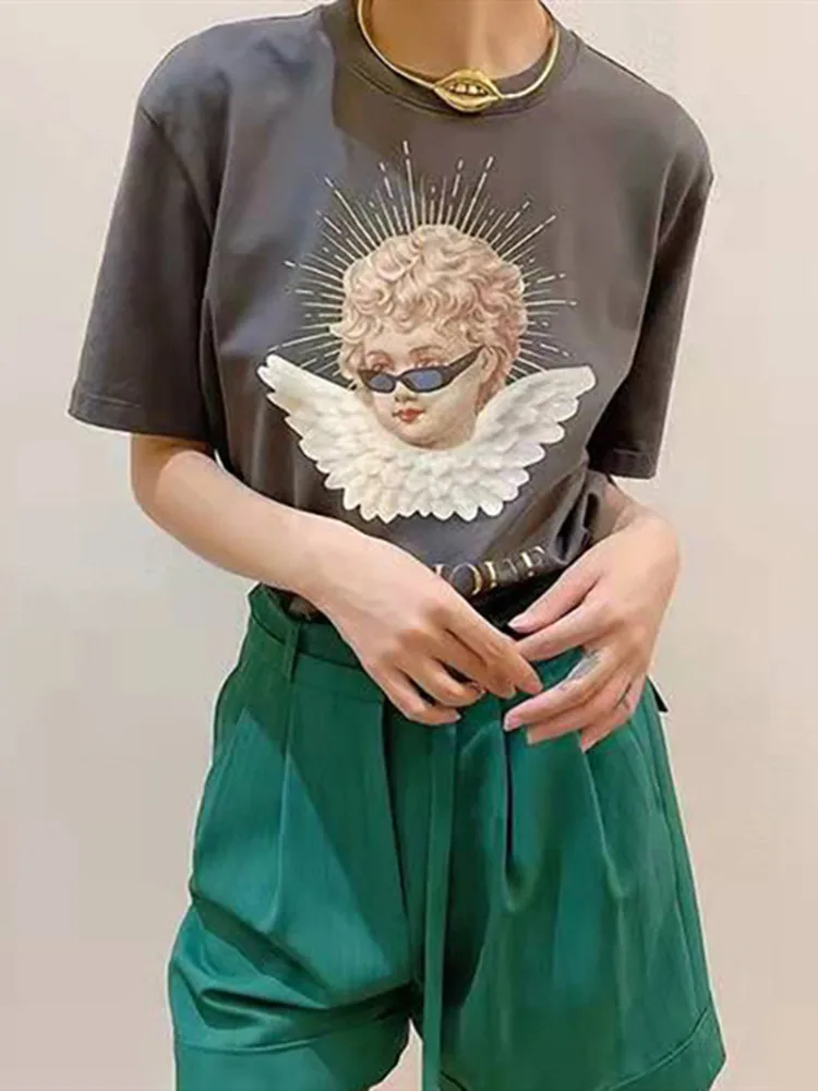 

Women T-Shirt O-Neck Short Sleeve Casual Tees