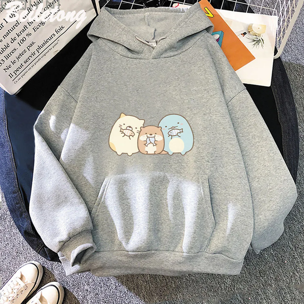 

Sumikko Gurashi Women Hoodies with Pattern Sweatshirts Y2k Oversize Sweatshirt Autumn Harajuku Fashion Goth Women's Hoody