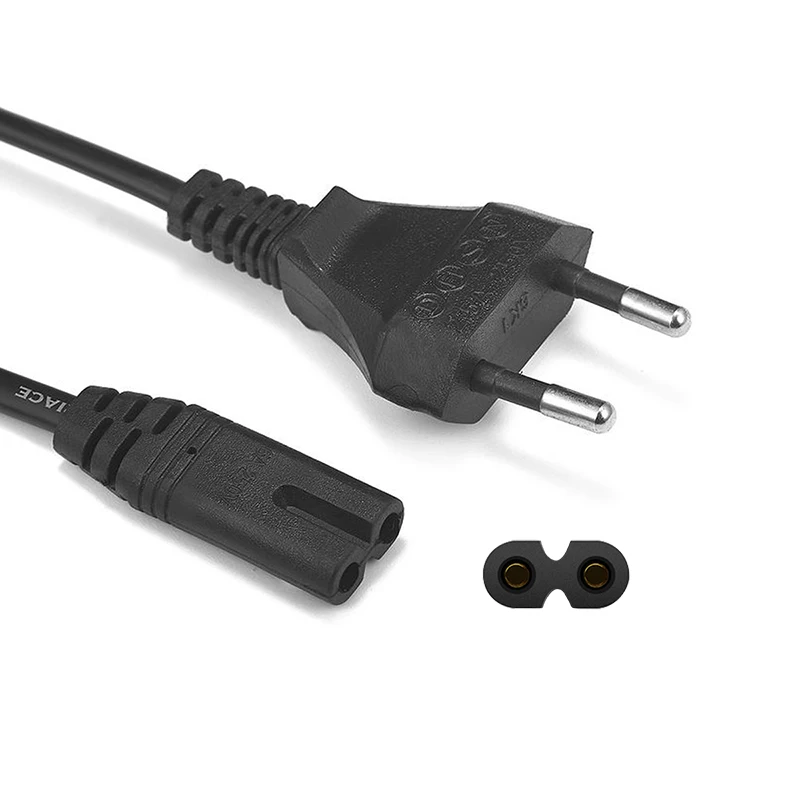 

Laptop AC Power Cord EU Figure 8 Cable 10ft 5m IEC C7 Euro Power Cable For Dell LG Asus Samsung Notebook TV Printer Xbox One X S