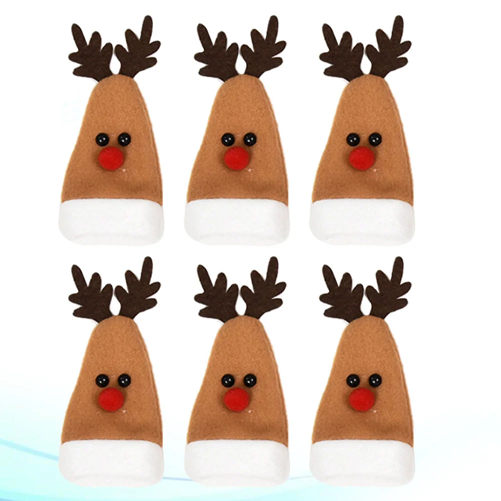 

Home Kitchen for Christmas Bottle Plug Creative Bottle Plug Cover Adorable Bottle 6pcs