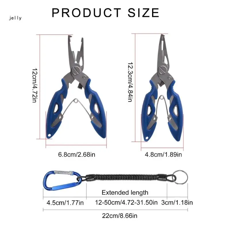 448C рыболовные плоскогубцы снасти резак для оплетки многофункциональная леска со