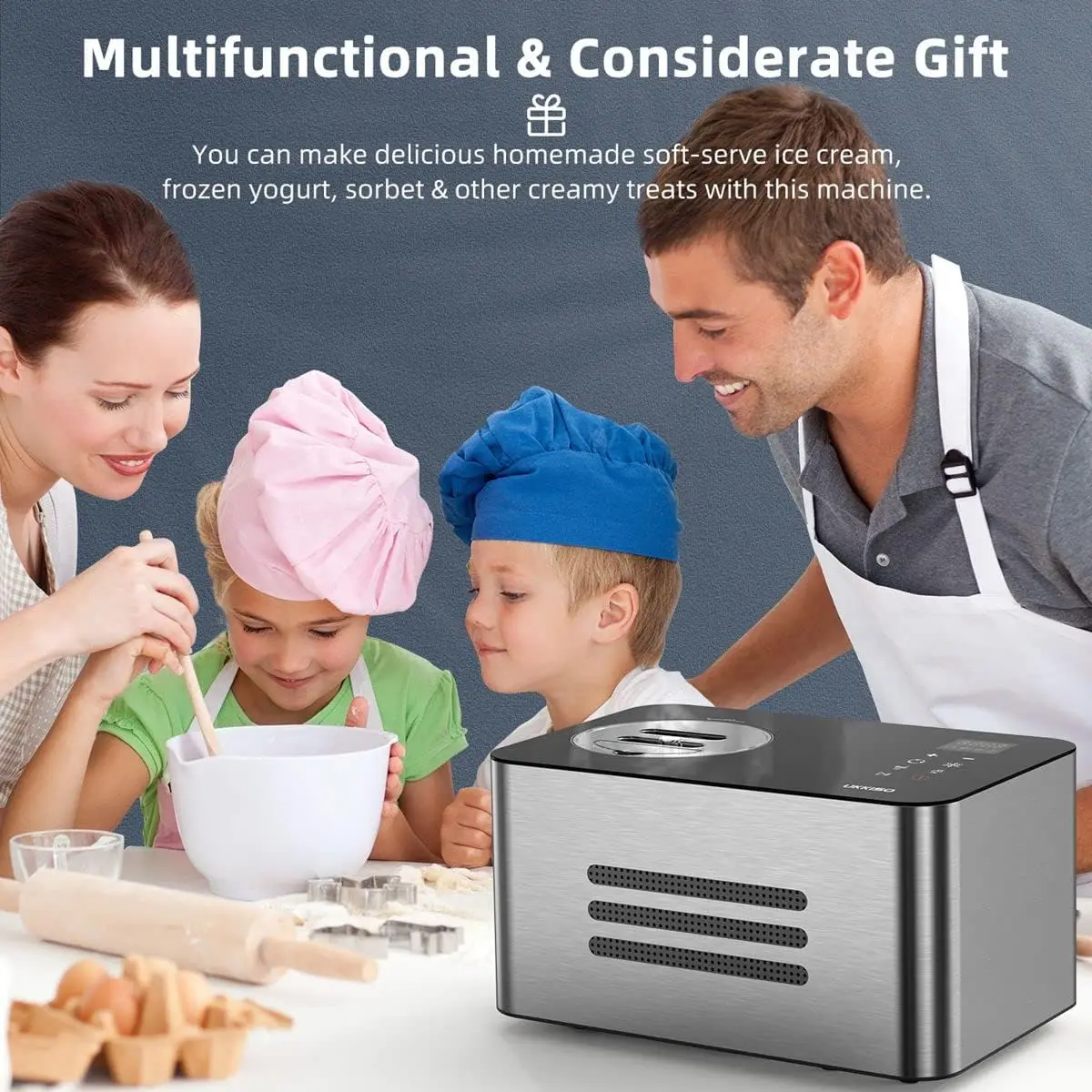 Машина для приготовления мороженого дома: автоматическая машина 1 6 кварт с 4