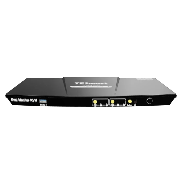 Фото Игровая док-станция TESmart DP Display Port HDMI KVM 4K 60 Гц USB 3.0 EDID 2x2 матричный коммутатор для двух мониторов KVM №1