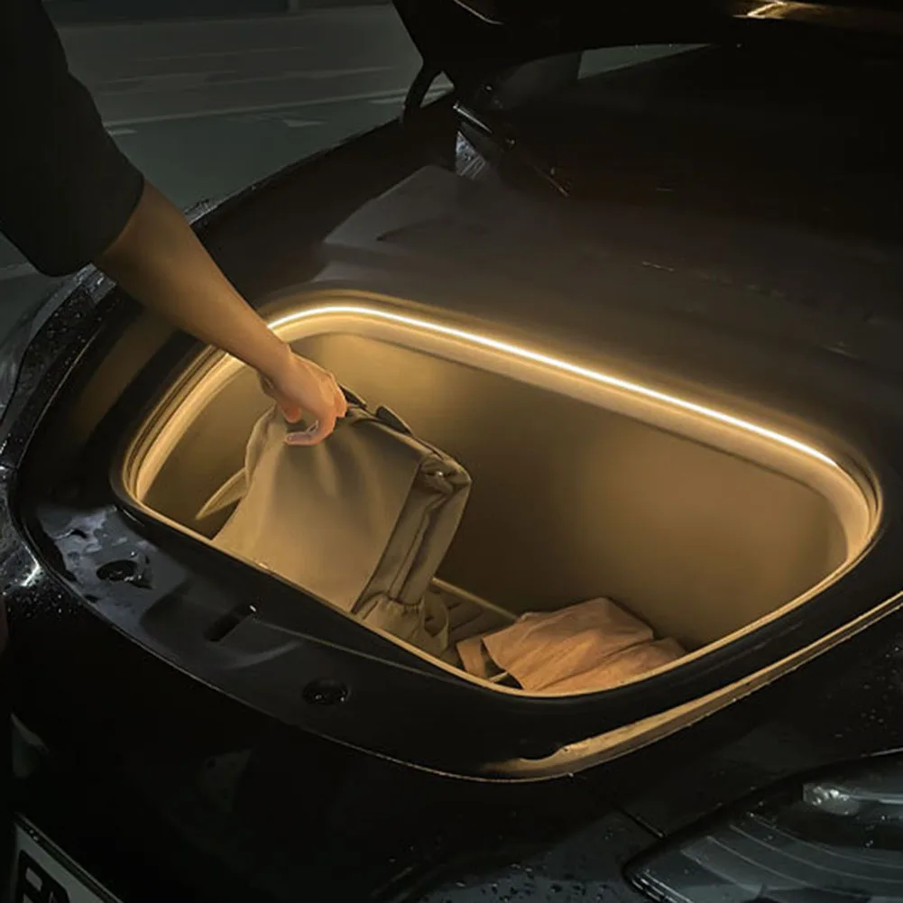 Опция переднего освещения багажника для Tesla модели Y Водонепроницаемая гибкая