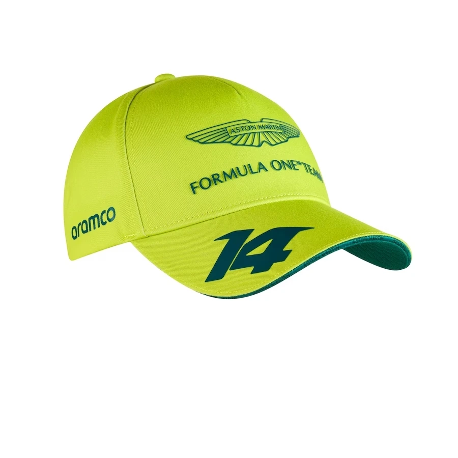 

Summer High Quality Duck Tongue Hat Aston Martin F1 Fernando Alonso Formula One Racing Hat Male and Female Fan Sunshade Hat