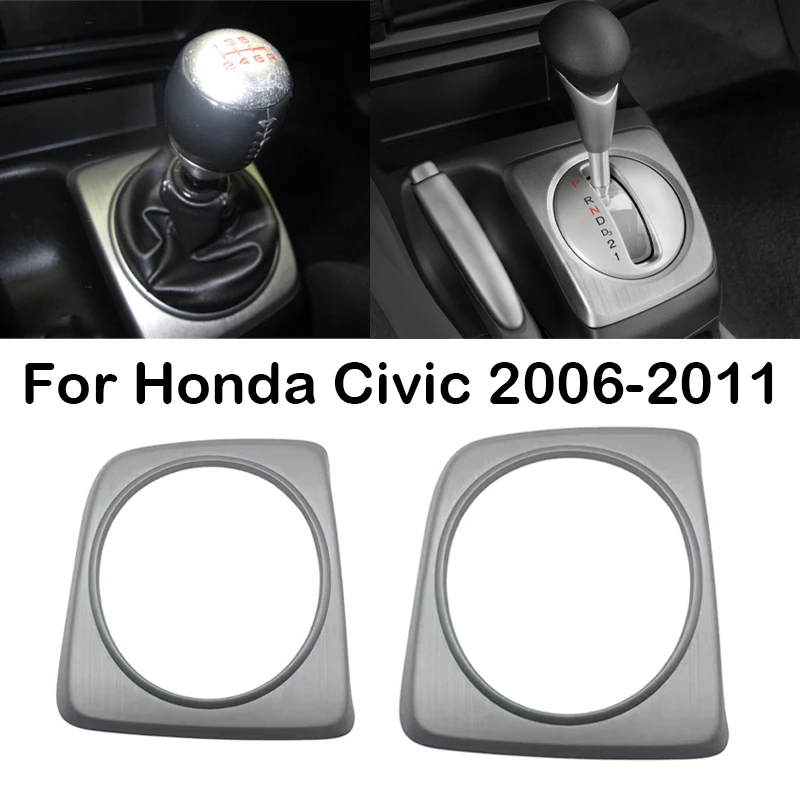 

New Car Manual Gearbox Automatic AT Transmission Gear Shift Lever Frame Trim Panel For Honda Civic 2006-2011 For CIIMO 2012-2015