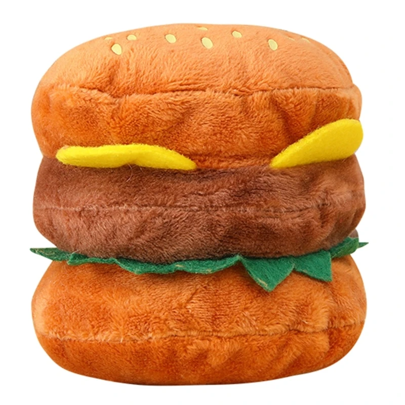 

Искусственная игрушка, пищащая игрушка для кошек, плюшевая игрушка, гамбургер, скука, фотоигрушка