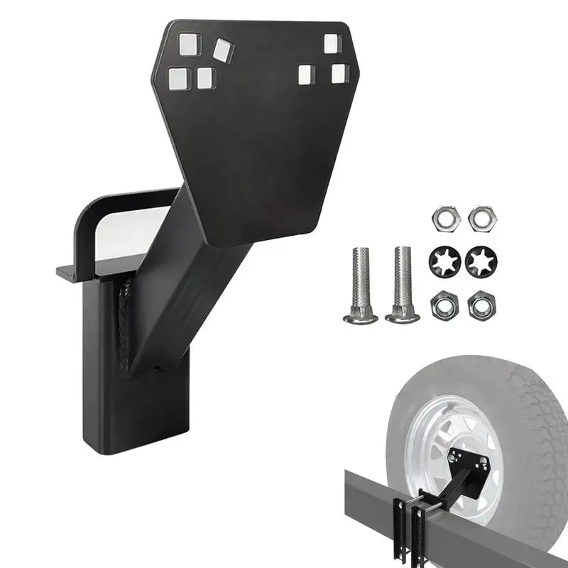 

Spare Tire Bracket For Trailer Steel Spare Tire Mount Bracket With 120lbs Maximum Loading Capacity For Most 4/5/6/8 Lugs Wheels