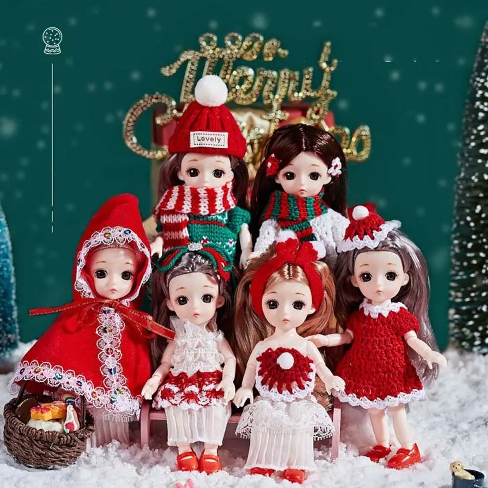 

Action Toys DIY Toy Doll Baby Fashion Doll Plush Clothes 1/12 BJD Doll Mini BJD Dolls Pocket Joint Doll Christmas Dolls