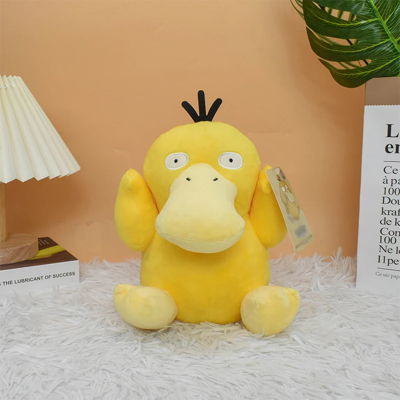 

25cm Pokemon Funny Anime Figure Psyduck Soft Plush Toy Kawaii Stuffed Animals Cartoon Duck Peluche Dolls Birthday Gift For Kids