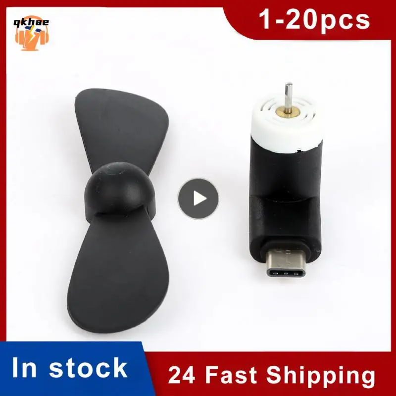 

1 ~ 10 шт., креативный портативный мини-вентилятор с микро-USB, 5 В, 1 Вт