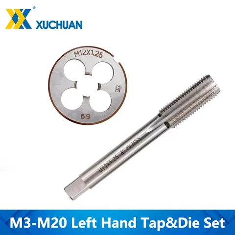 Набор левых метчиков и матриц xcan  M3/M6/M8/M10/M12/M14/M16/M18/M20