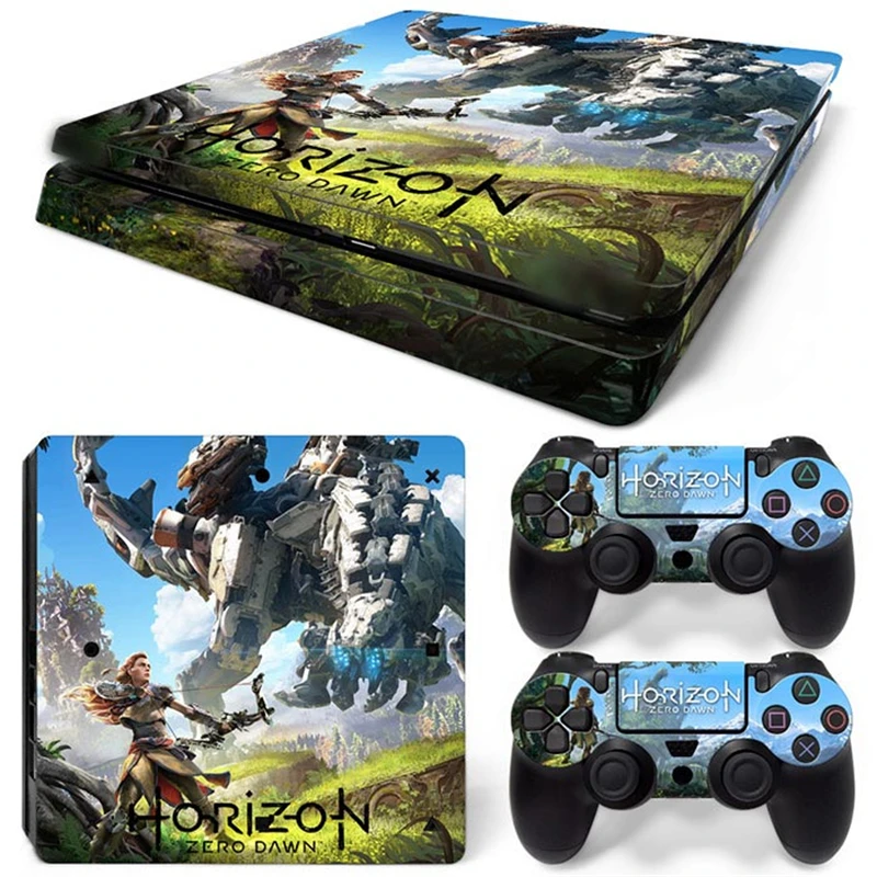 

Тонкая Виниловая наклейка для консоли PS4 с 2 контроллерами