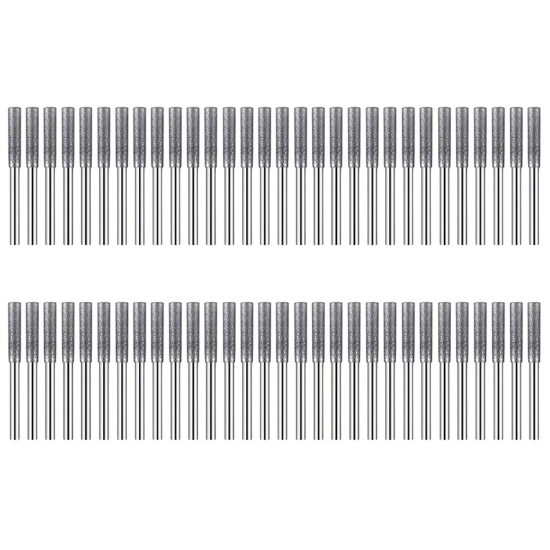 

40 шт. точилка для бензопилы, камень с алмазным покрытием, цилиндрические заусенцы, Полировочный шлифовальный инструмент, шлифовальные свер...