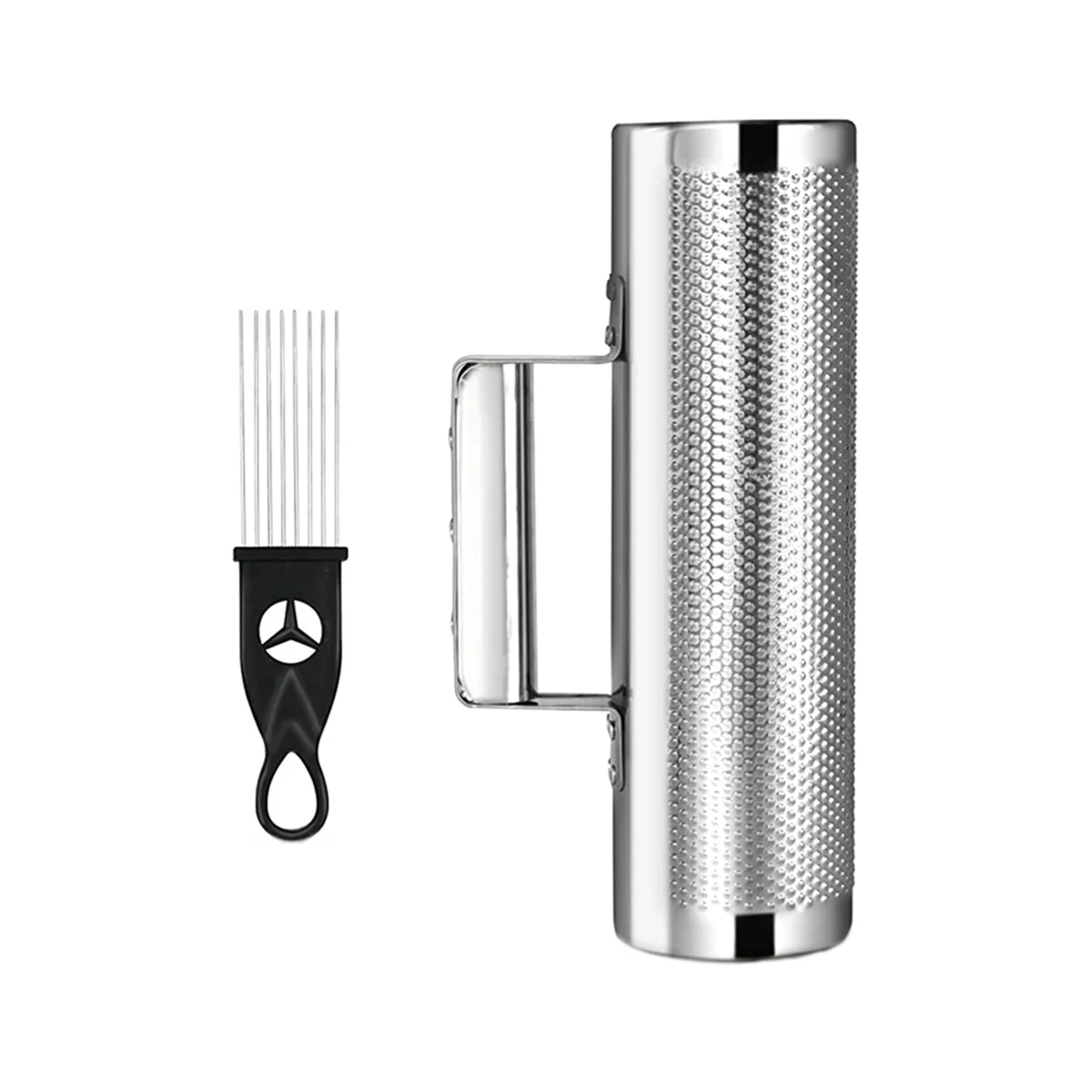 

Musical Instrument Stainless Steel 30.48x10.16cm Percussion Instrument with Scraper Metal Shaker Cup Instrument