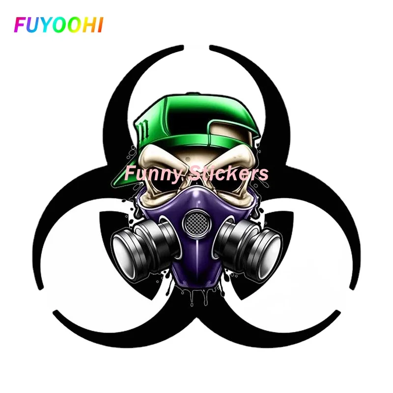

Внешние/защитные модные стикеры FUYOOHI, модные 3D биохимические противогаз, наклейки, автомобильные Стикеры для багажника, украшение JDM