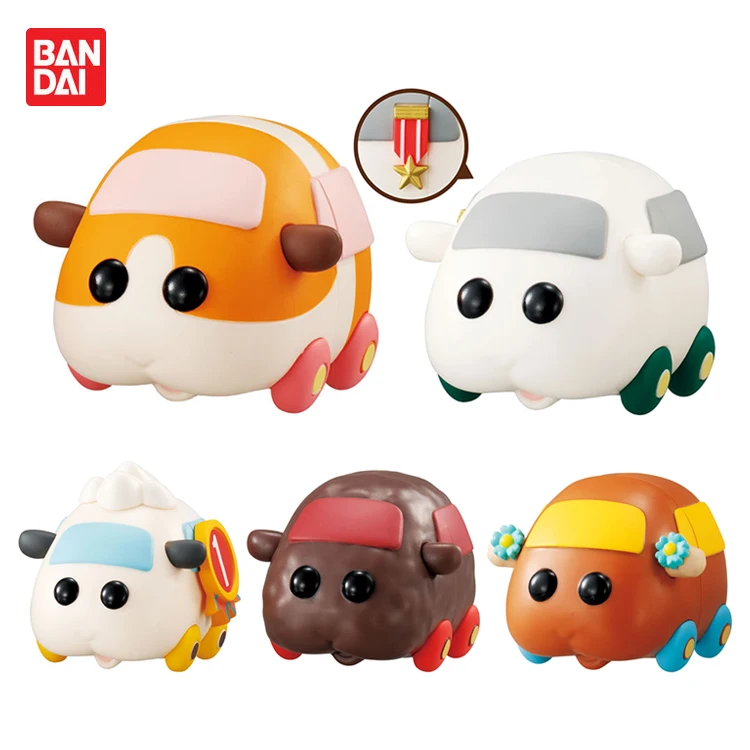 

Японские капсульные игрушки из аниме BANDAI Gachapon, Gacha, Gachapon, капсульные игрушки Gacha PUI, морская свинка, фигурка хомяка