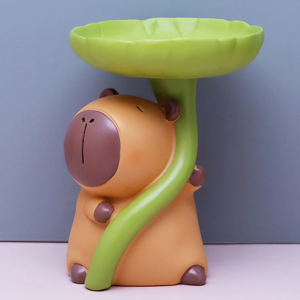 Поднос для листьев из смолы рыба-пуховик настольный поднос хранения милый