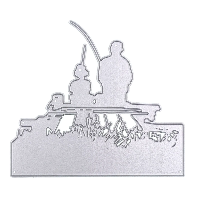 

Fishing Metal Cutting Dies Card Embossing DIY Photo Album Template Mold Decor