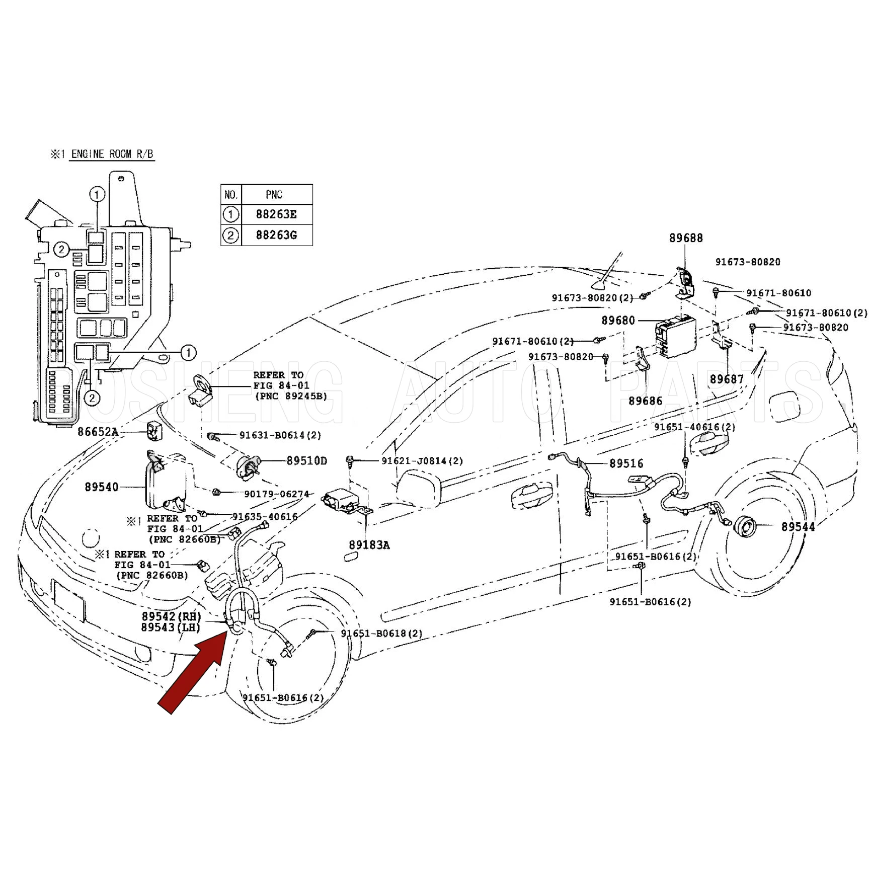Фото Новый датчик скорости переднего правого колеса для TOYOTA PRIUS NHW20 2005-09 OEM 89542-47020 8954247020 89542 47020 89467-78010 89467-78010 №4