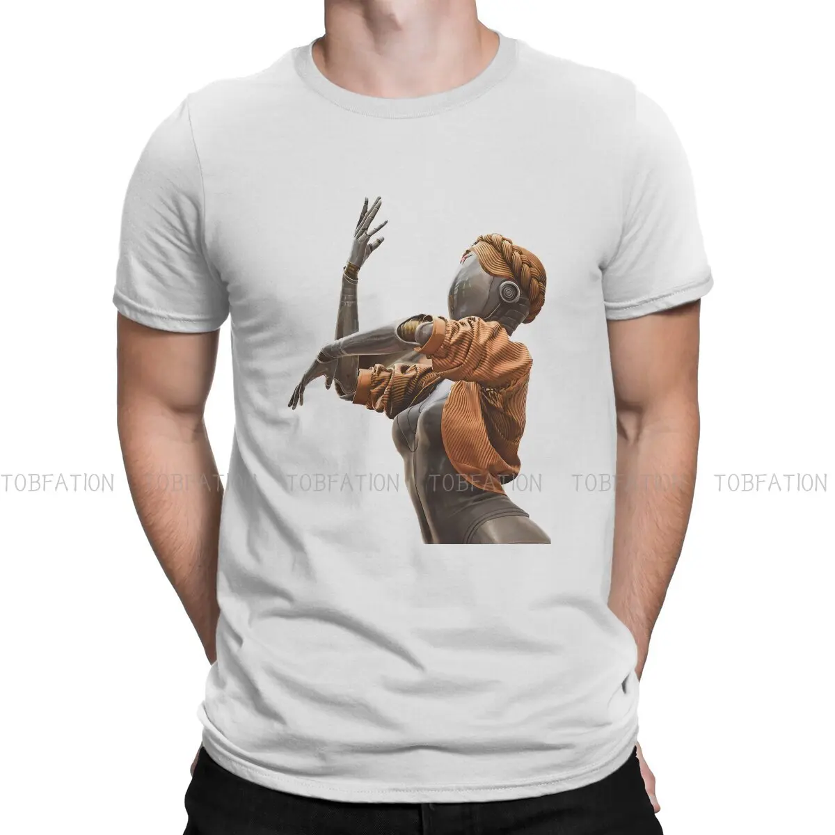 

RIGHT TShirts Russia Atomic Heart Natasha Jointly USSR Men Style Pure Cotton Streetwear T Shirt O Neck