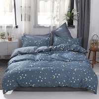 starry moon duvet cover leopard printing bedding set bohemian bed clothes queen king polyester coating dark thread comforters