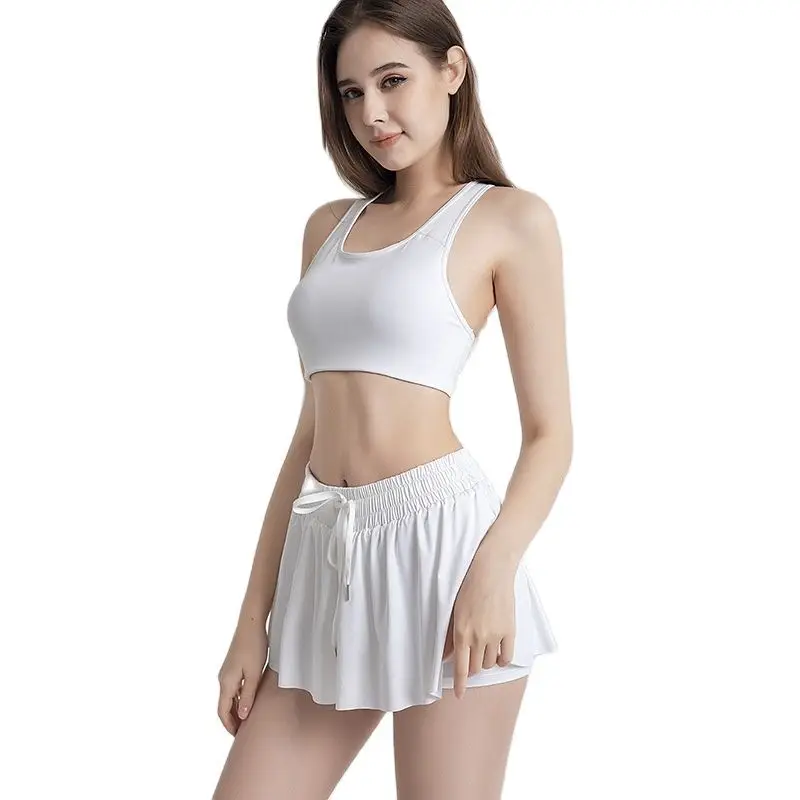 

2 in1 Flowy Fitness Yoga Shorts for Women Gym Workout Shorts Comfy Soft Dresses Athletic Pants Running Leggings Women Sportwear