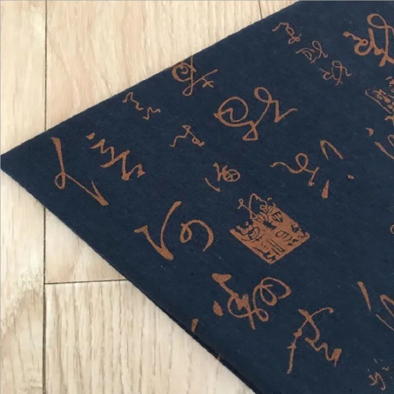 Ткань для рукоделия с китайскими иероглифами ткань ручной работы