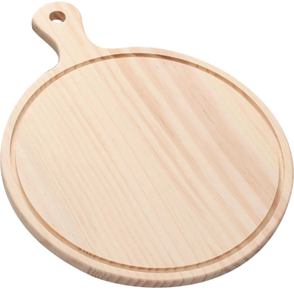 

Wood Chopping Boards Breadboard Snack Serving Tray Steak Plate Pizza Handle Oven Multipurpose Food Cutting Kitchen Utensil