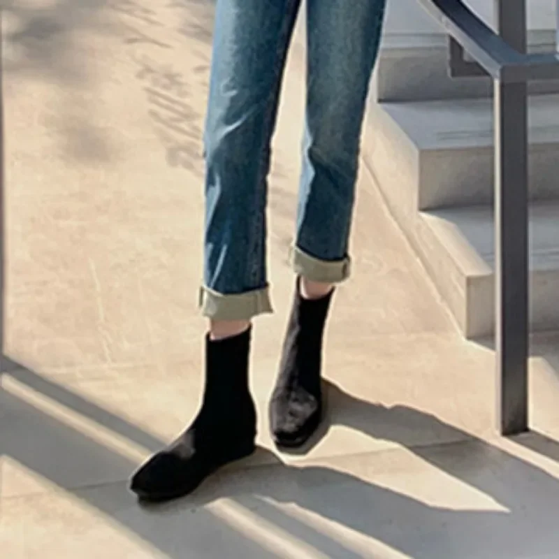 2024 женская обувь высокого качества женские ботильоны модные современные ботинки