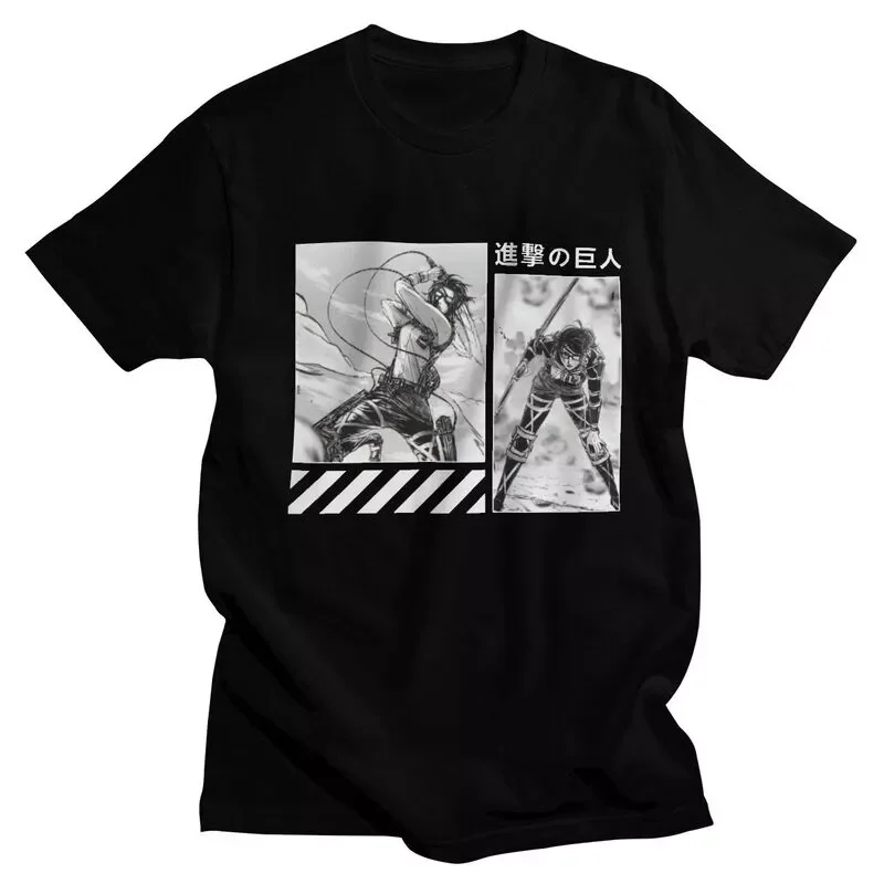

NEW IN Attack On Titan Hange Zoe T Shirt Short Sleeves Cotton Tshirt Cool T-shirt Leisure Anime Manga Shingeki No Kyojin Tee Top