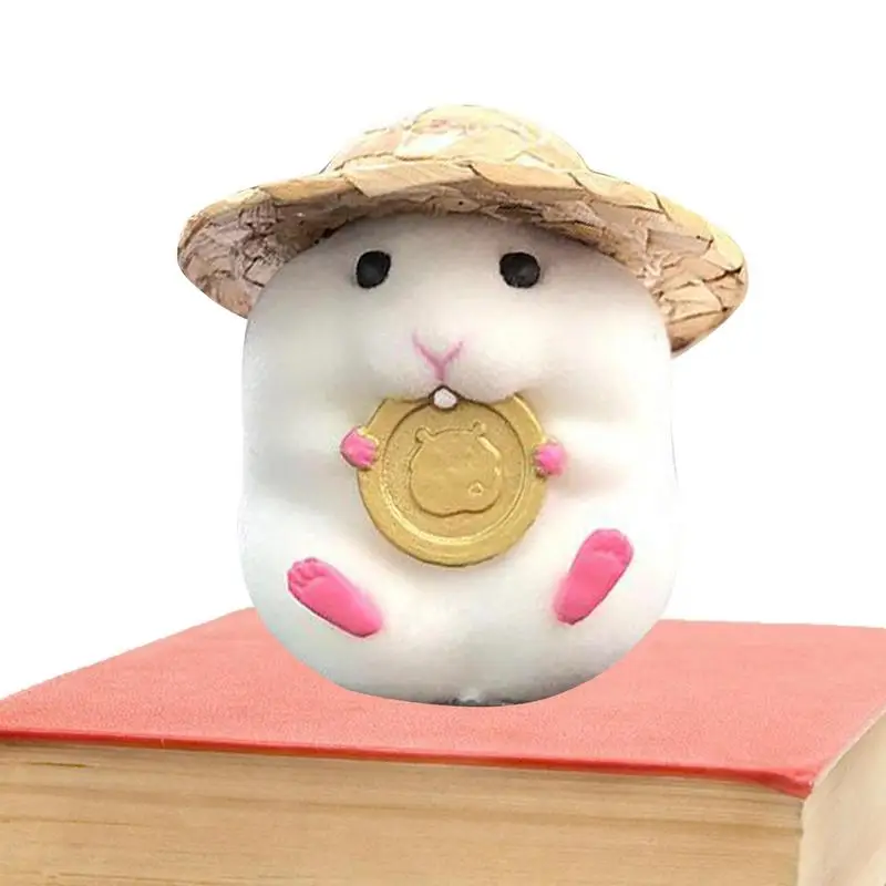 

Симпатичный Хомяк, игрушечный автомобильный орнамент, милый хомяк для ног, украшение для приборной панели автомобиля, орнамент, полимерный хомяк для ног, украшение для автомобиля