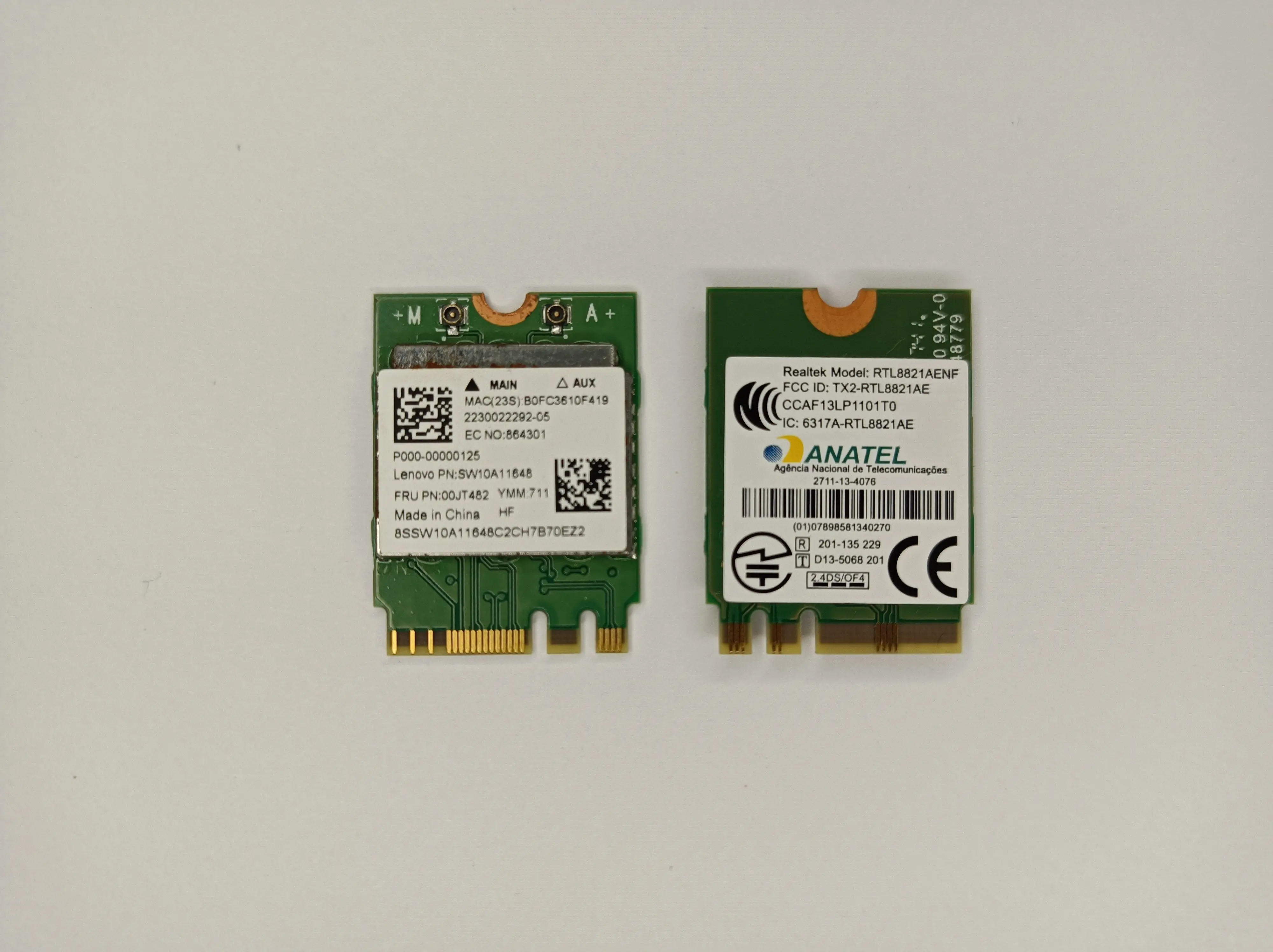 Realtek RTL8821AENF беспроводная сетевая карта NGFF двухдиапазонная 2 4 ГГц + 5G 802.11a/b/G/n/ac Bluetooth
