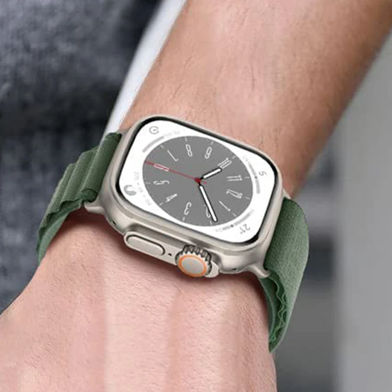 

Alpine Loop Nylon Band For Apple Watch 45mm 41mm 44mm 40mm 49mm 42mm 38mm Metal G-Hook Bracelet iWatch Ultra SE 8 7 6 5 3 Strap