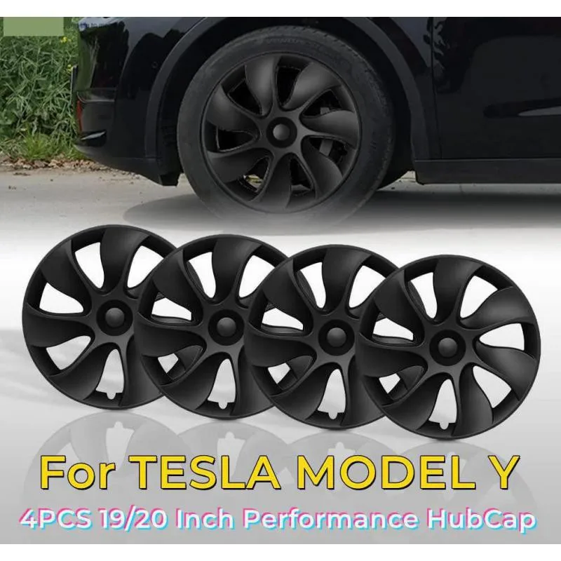 

Model Y Hubcap 19 Inch 4PCS Performance For Tesla Model Y 20 Inch Hub Cap Replacement Wheel Caps Protector Cover Kit