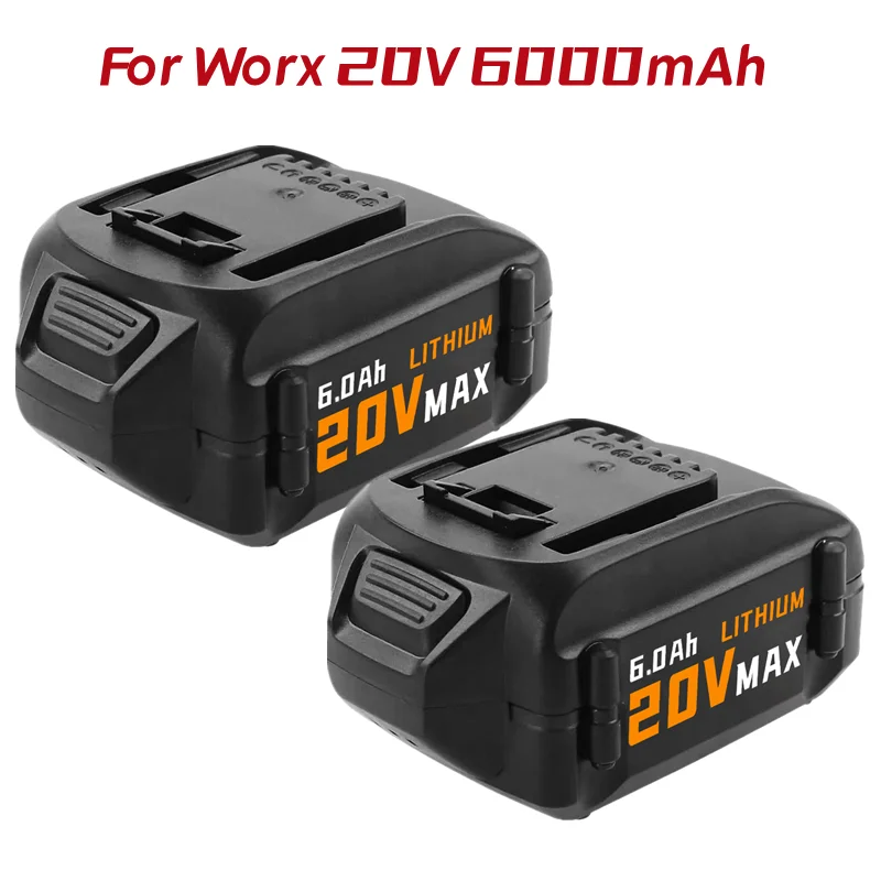 

20V 6.0Ah Lithium Ion Battery for Worx 20V Battery WA3578 WA3520 WA3525 for Worx WG151s WG155s WG251s Replacement Worx Battery
