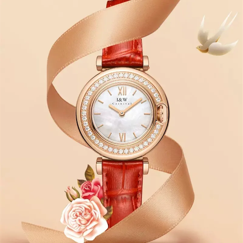 Reloj Mujer I&W Brand Fashion Watches For Women Ladies Luxury Dress Quartz Wristwatch Waterproof Sapphire Clock Relogio Feminino enlarge
