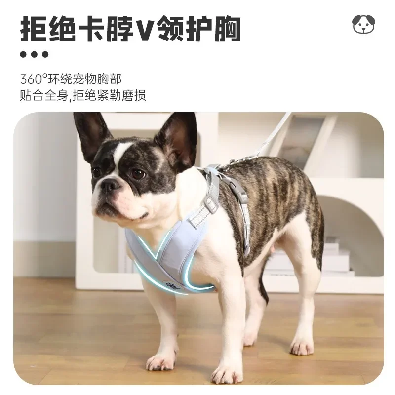 X-образный шлейка для собак набор жилетов маленьких Meidum поводок светоотражающие