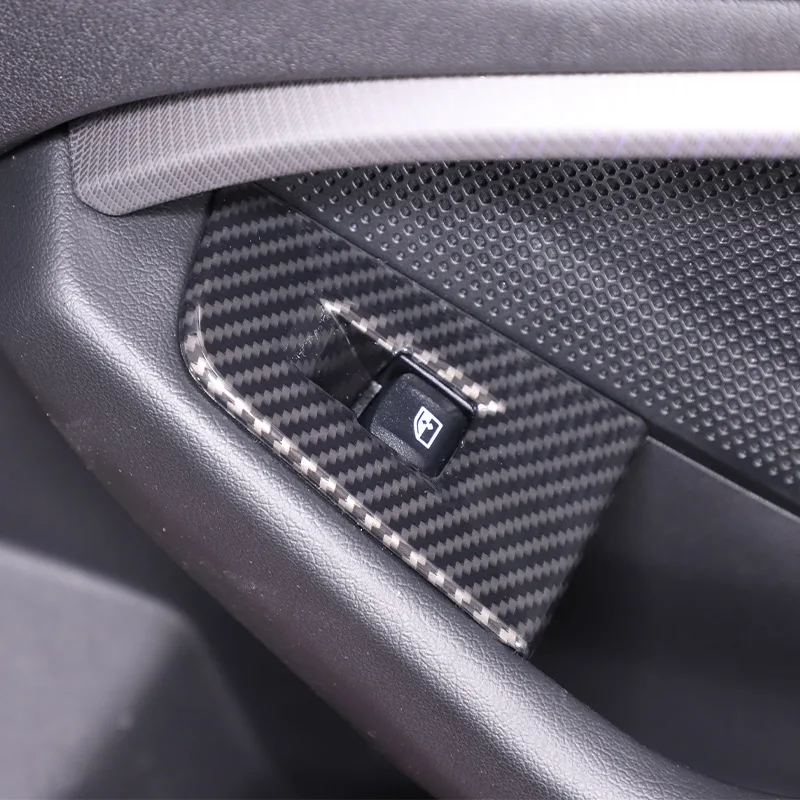 Фото Для BMW 1 серии 2 F40 F44 2020-2023 ABS углеродное волокно стиль авто стекло подъемная рамка декоративная крышка аксессуары для интерьера №5