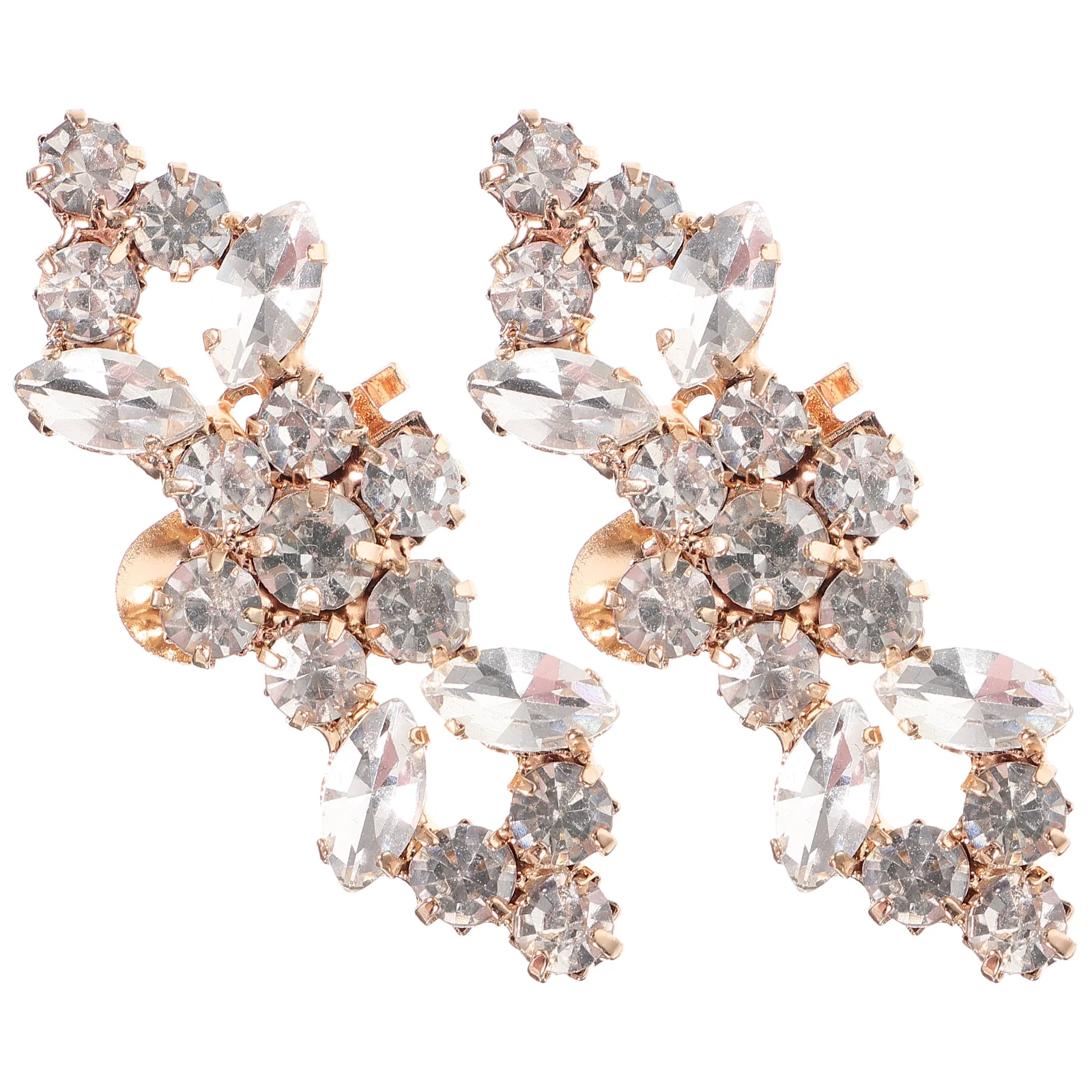 

Fashion Rhinestone Buckle Decorative Shoe Clips Bridal Shoes Brides Embellishments